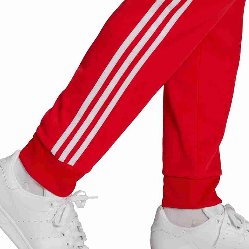 Red adidas originals pants top