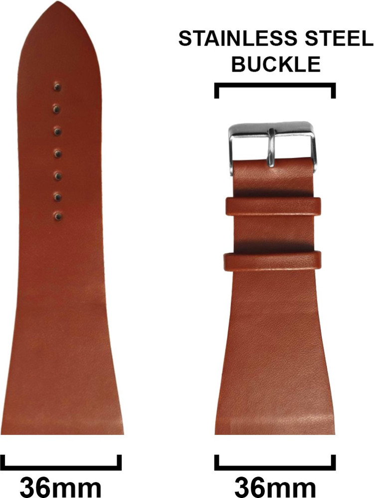 Police watch store genuine leather