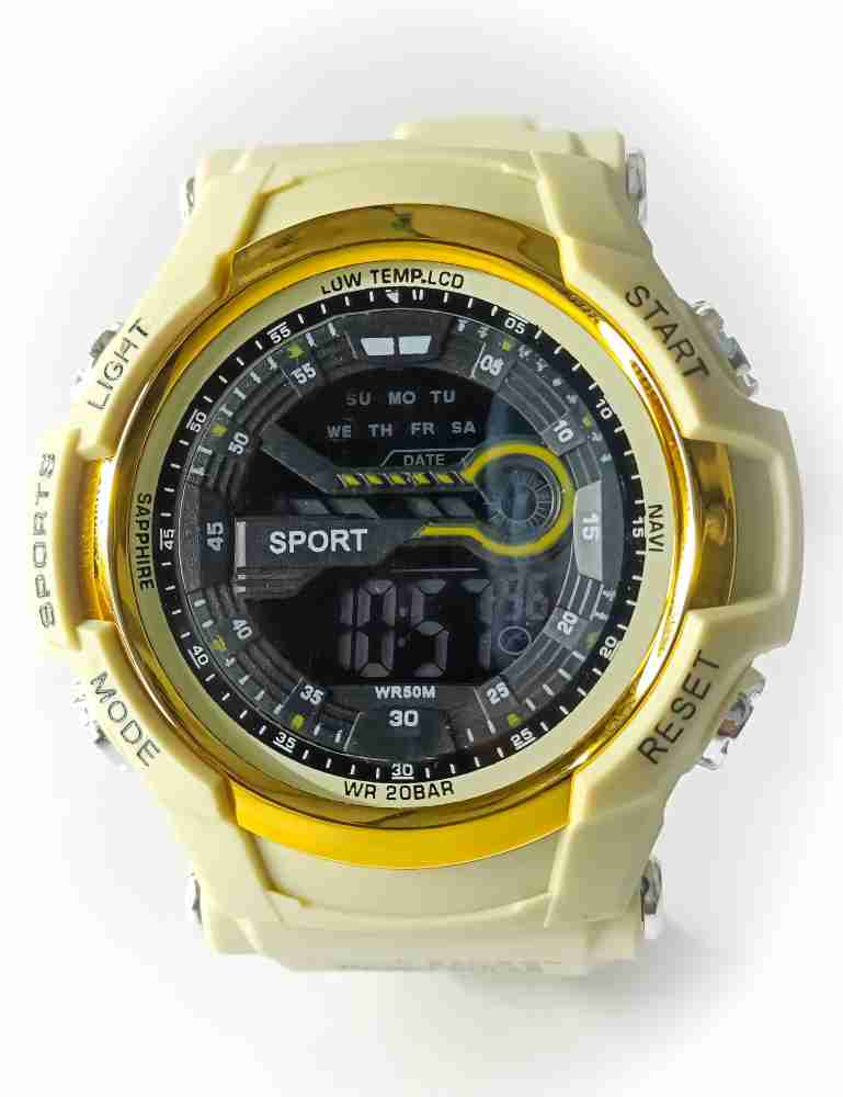 Joefox gold digital store watch