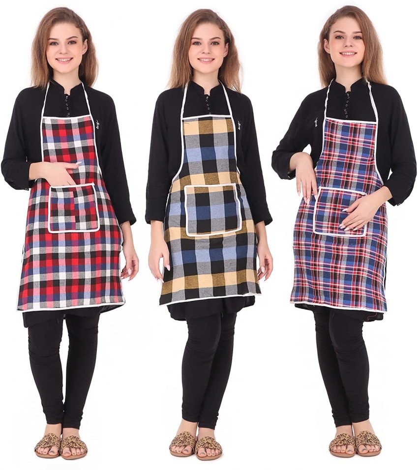 Buy Pack of 3 Cotton Apron Set Online at Best Price in India on