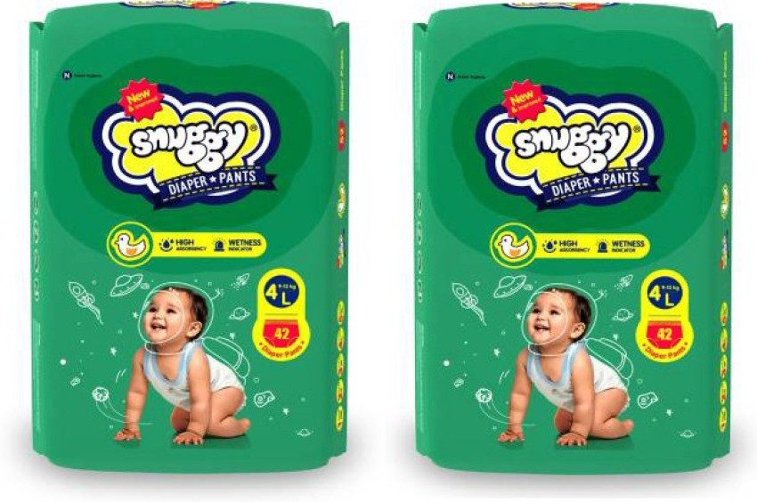 SNUGGY New  Improved Baby Diapers Pants MEDIUM  56 PCS 611 KG