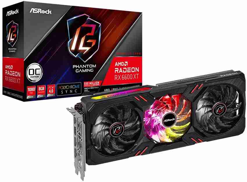 ASRock RX6600XT PGD GDDR6 8 GB AMD Radeon Chipset 128 bit 2064 MHz 