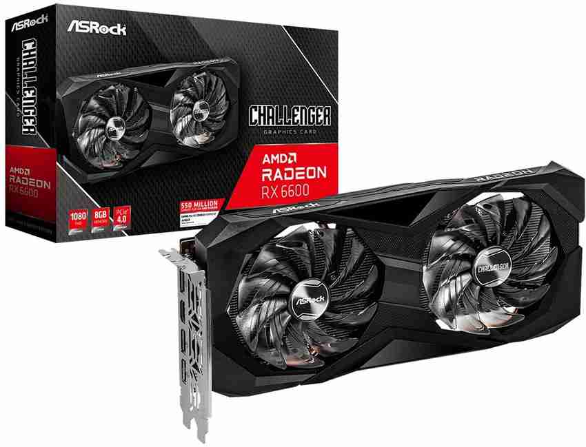 ASRock AMD Radeon RX6600 CLD 8 GB GDDR6 Graphics Card - ASRock 