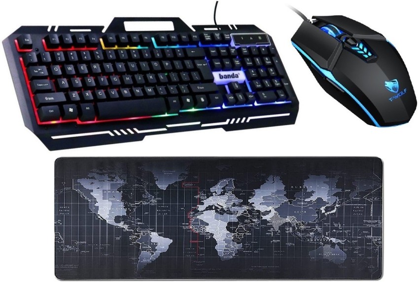 RPM Euro Games Gaming Keyboard and Mouse Combo Wired, Keyboard - RGB  Backlit, 104 Keys, Mouse - Upto 3200 DPI