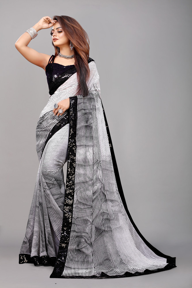 Top more than 69 zebra print saree noithatsi.vn