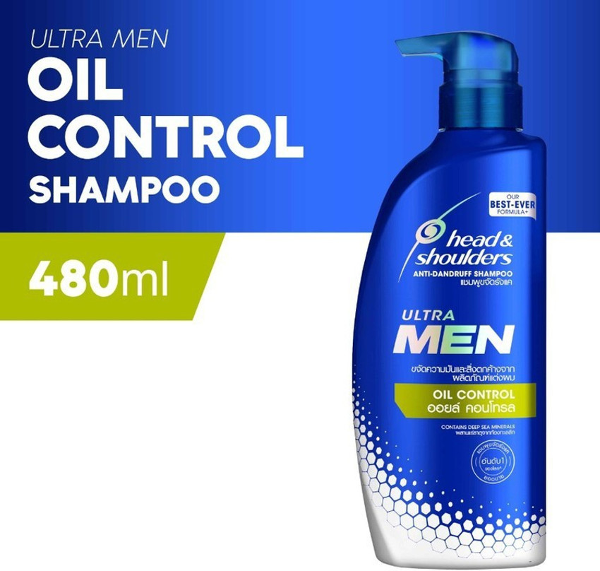 Oil control outlet head and shoulders