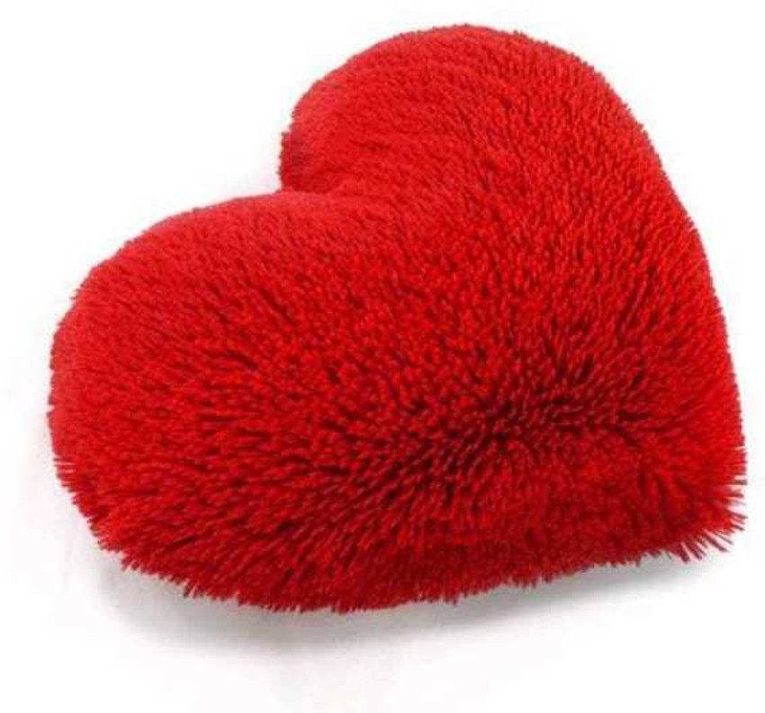 Zuku big size red heart pillow for girls 45 cm big size red