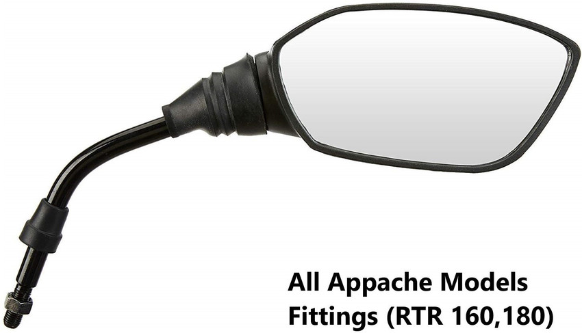 Mvaeshop Manual Rear View Mirror Passenger Side Driver Side For TVS Appache RTR 160 Appache RTR 180 Price in India Buy Mvaeshop Manual Rear View Mirror Passenger Side Driver Side For