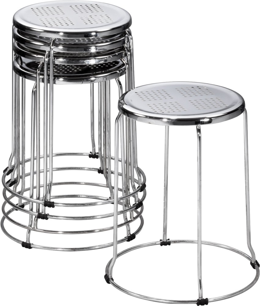 Steel stool store for kitchen