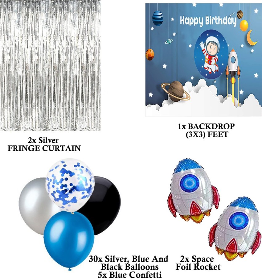 Theme My Party Space Theme Birthday Party Decoration 3 Price in India - Buy  Theme My Party Space Theme Birthday Party Decoration 3 online at
