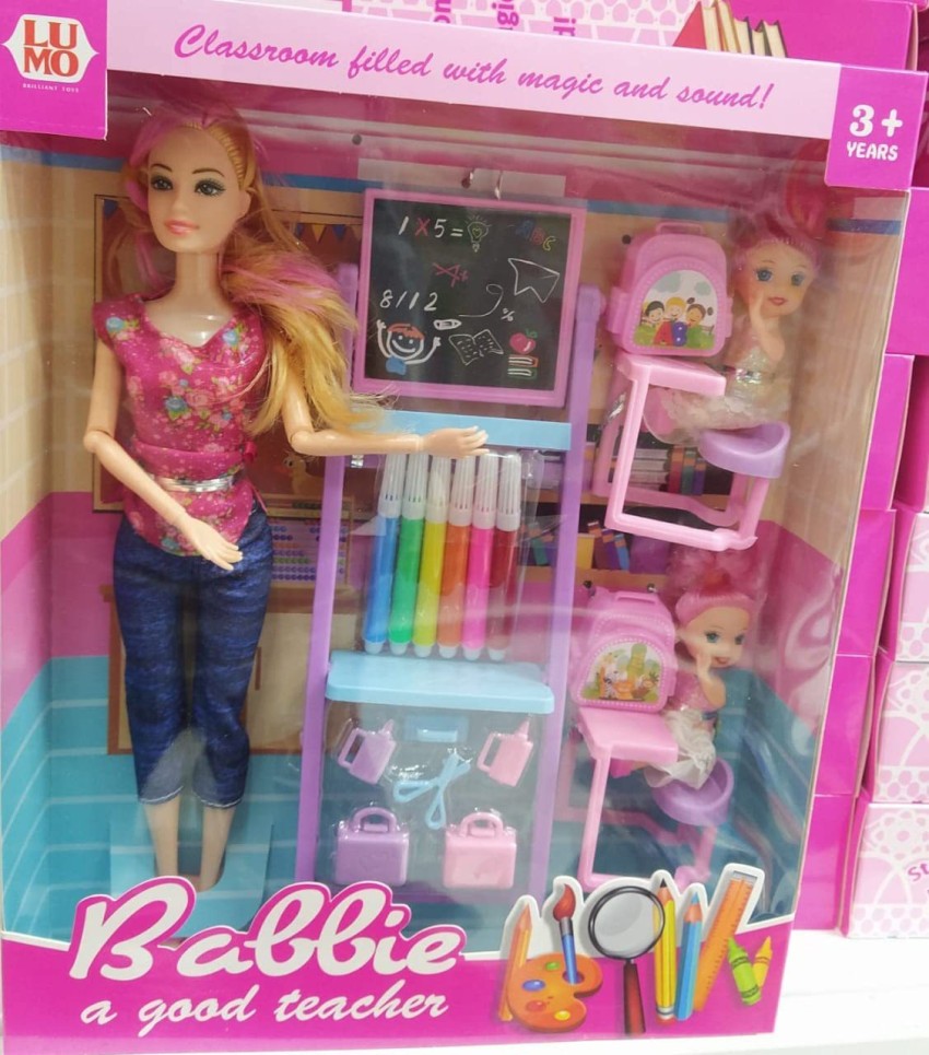 Barbie school play online set