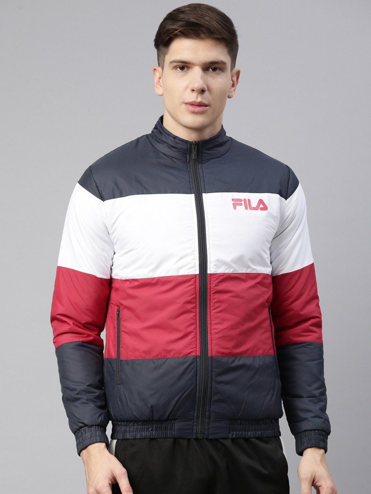 Fila red sale and white jacket