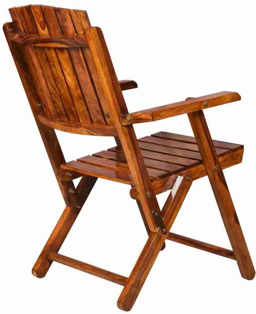 Decorvatsa Wooden Folding Chair Garden Chair Outdoor Chair Solid