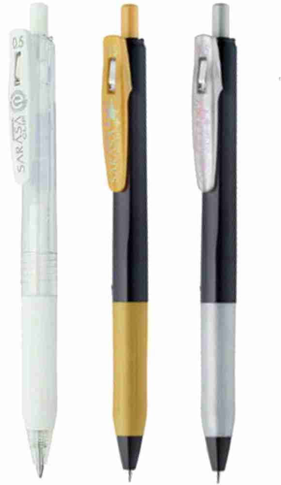 Zebra Sarasa Gel Pen, Decoshine Pack of 9 Metallic Colors