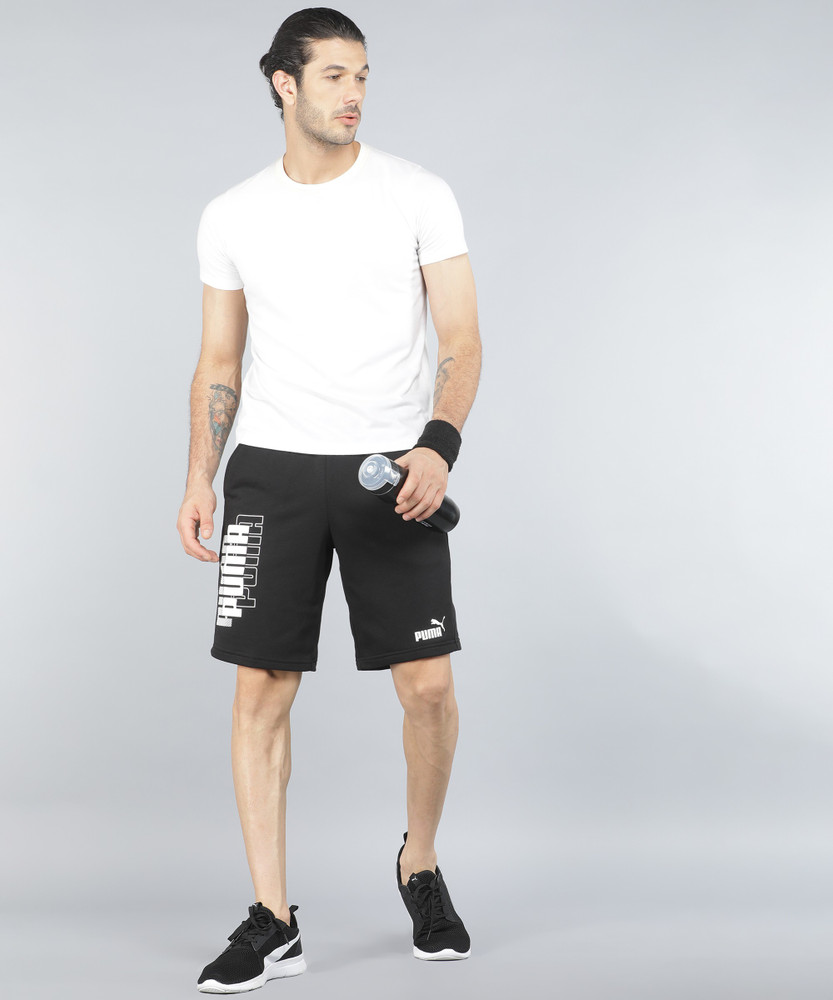 PUMA Printed Men Black Basic Shorts Buy PUMA Printed Men Black