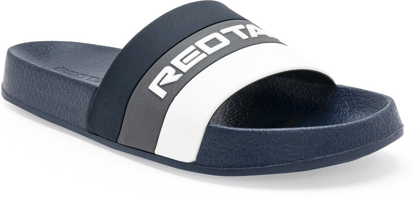red tape flip flops