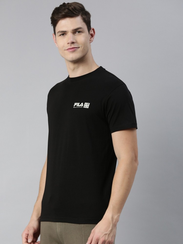 Fila shirt hot sale black