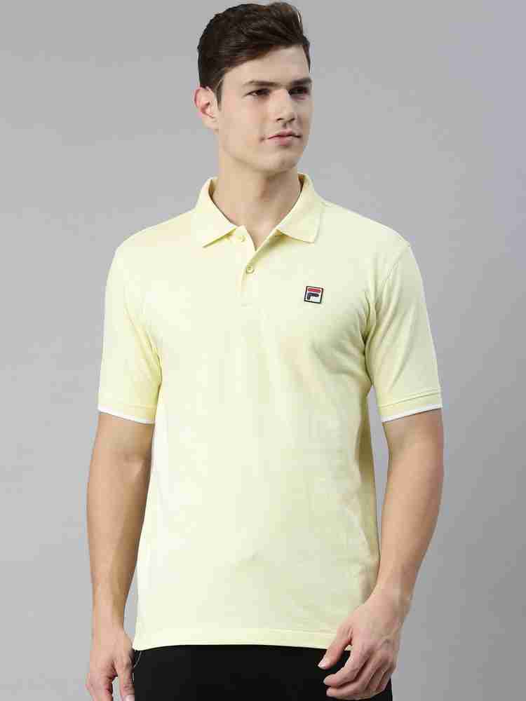 Fila polo sales mens yellow