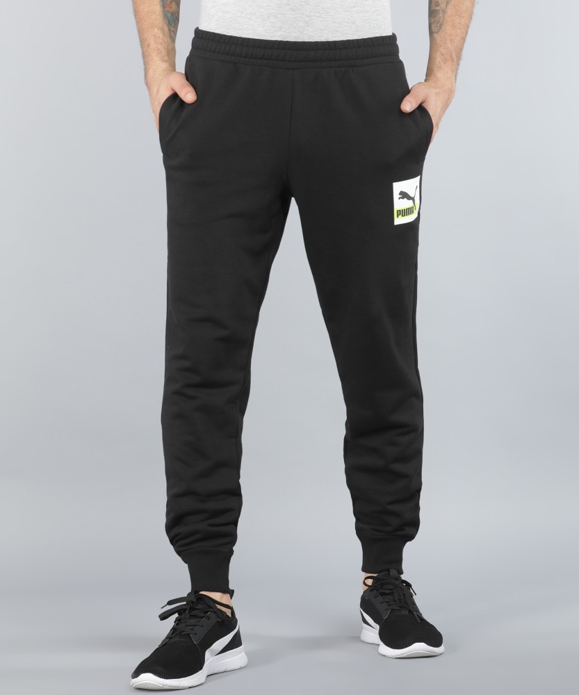 Men Green Brand Logo Printed SlimFit Track Pants  Rodamo