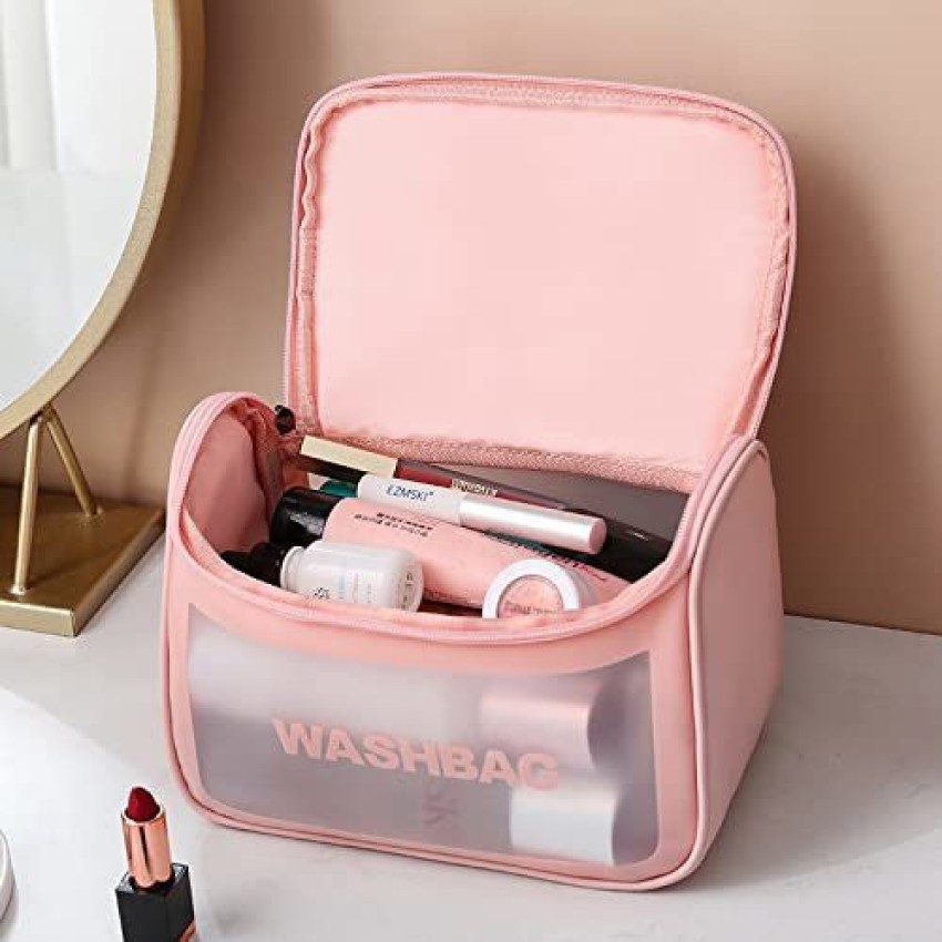 Buy Large Beauty Make Up Cases Bags Nail Tech Cosmetic Box Jewellery Vanity  Case Storage Bag UK (Rose Red) Online at Low Prices in India 