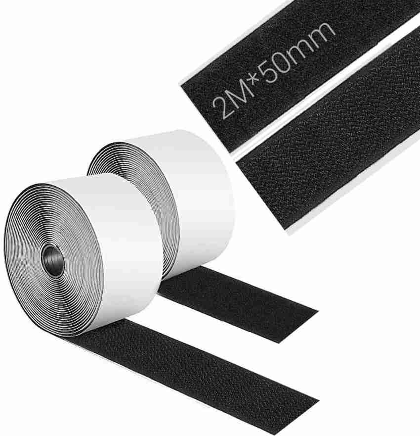 Industrial Strength Sticky Back Hook and Loop Strips | 2 x 6 Inch 8 Sets |  Aniced Heavy Duty Self Adhesive Strips for Sofa Couch Cushions, Rug