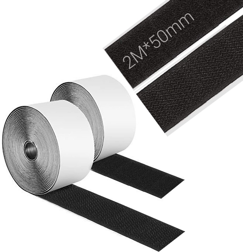 Aezzo 25 M White Velcro 25mm 1Inch Width Hook + Loop Sew-on Fastener tape  roll strips Use in Sofas Backs, Footwear, Pillow Covers, Bags, Purses,  Curtains etc. (25Meter White) Sew-on Velcro Price