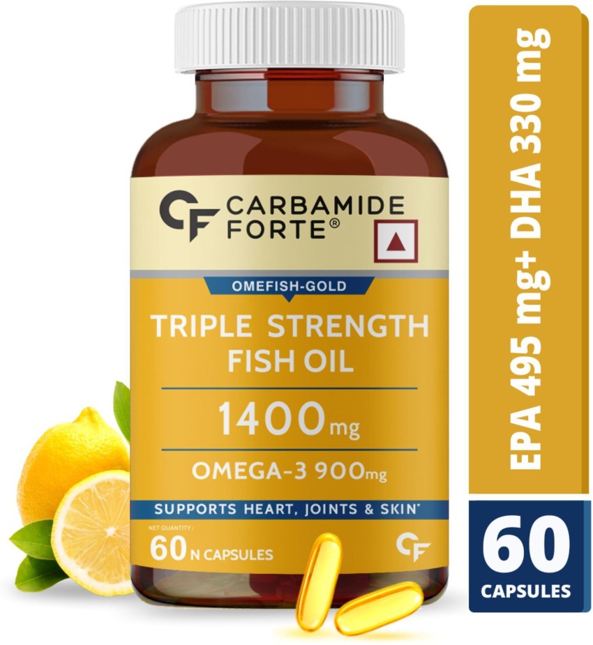 Triple Strength Fish Oil (120 ct) – For Brain, Eye, Heart Health