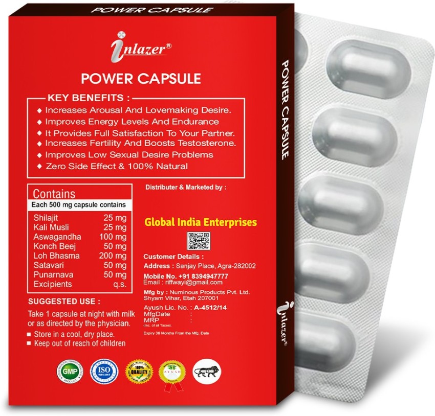 inlazer Power Sex Time Tablets For Power Fast Acting Hard SEX