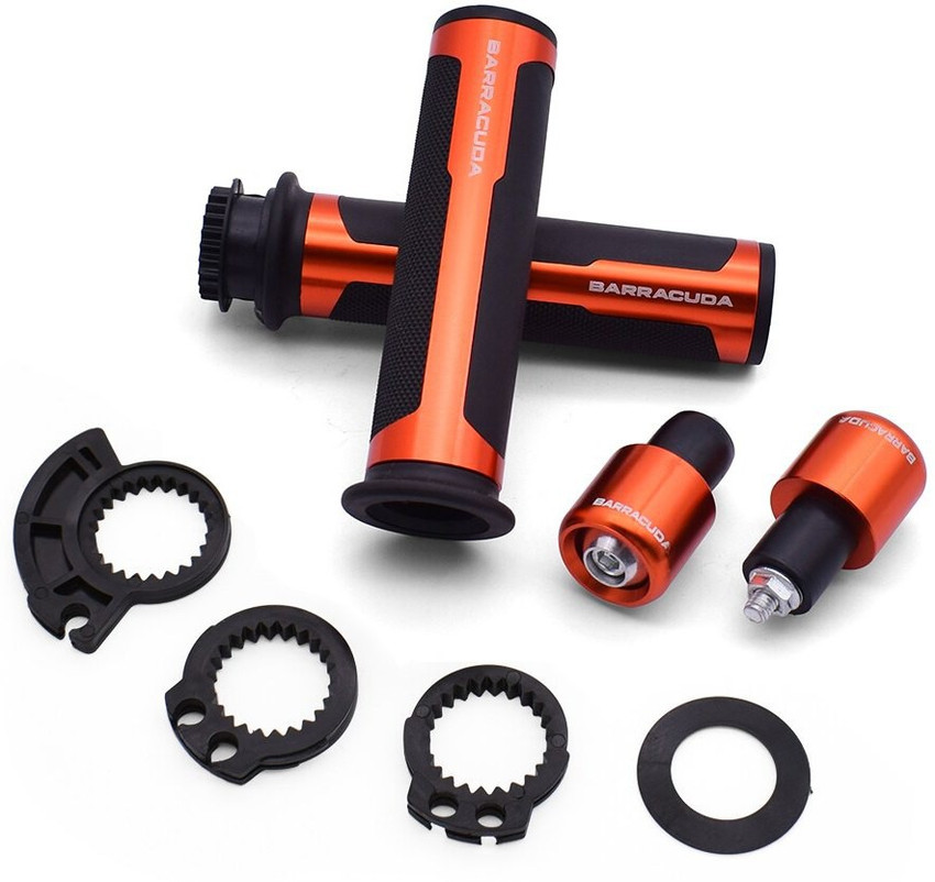 Orange bike online grips