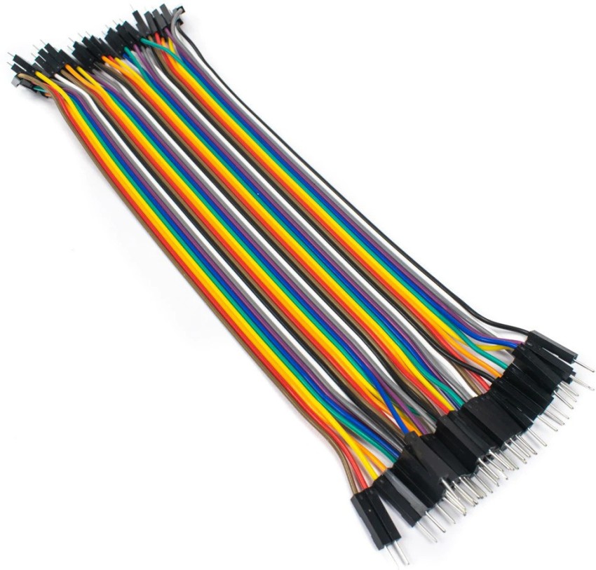 LAB PARTS 40 Pcs Jumper Wire Male to Male (20 cms) Multicolored Electronic  Components Electronic Hobby Kit Price in India - Buy LAB PARTS 40 Pcs  Jumper Wire Male to Male (20