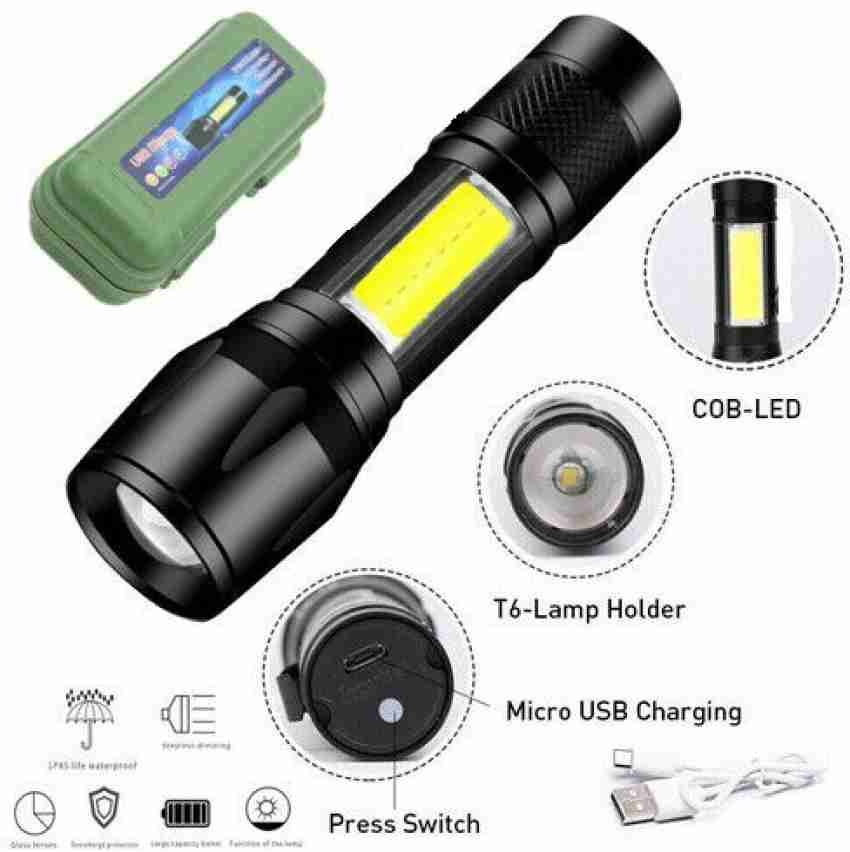 mini torche rechargeable a tête orientable caractéristiques mini torche led  orientable - 500 lumensalimentation batterie li-ion
