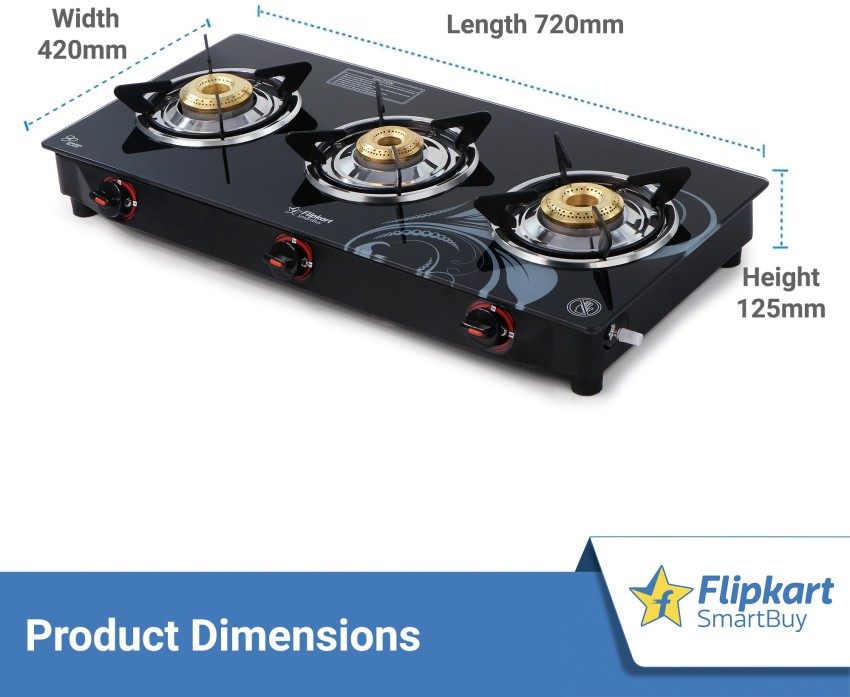 Flipkart gas 2024 stove 3 burner