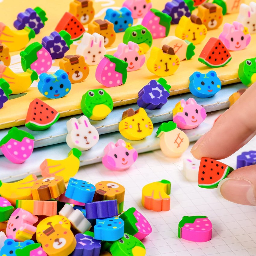 Cute Animal Erasers in 2 Capsules