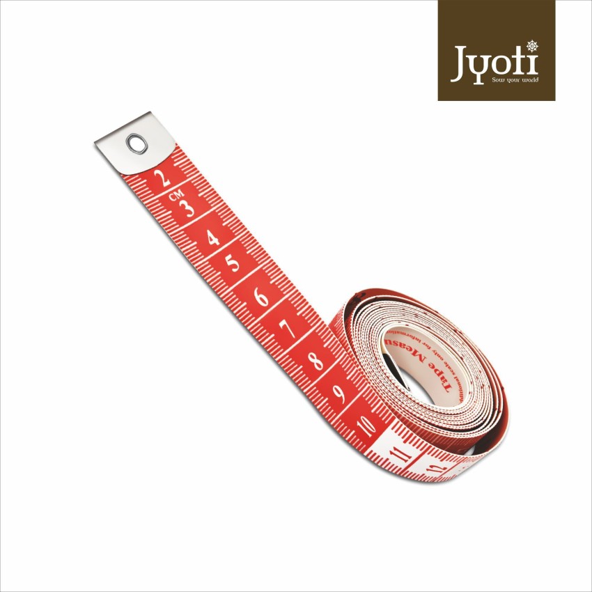 PVC Jyoti Tape Measure ( 13mm CARD), 150 cm, Size: 13 Mmx150 cm