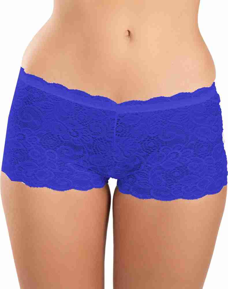 FIMS Women Boy Short Blue, Purple Panty - Buy FIMS Women Boy Short Blue,  Purple Panty Online at Best Prices in India