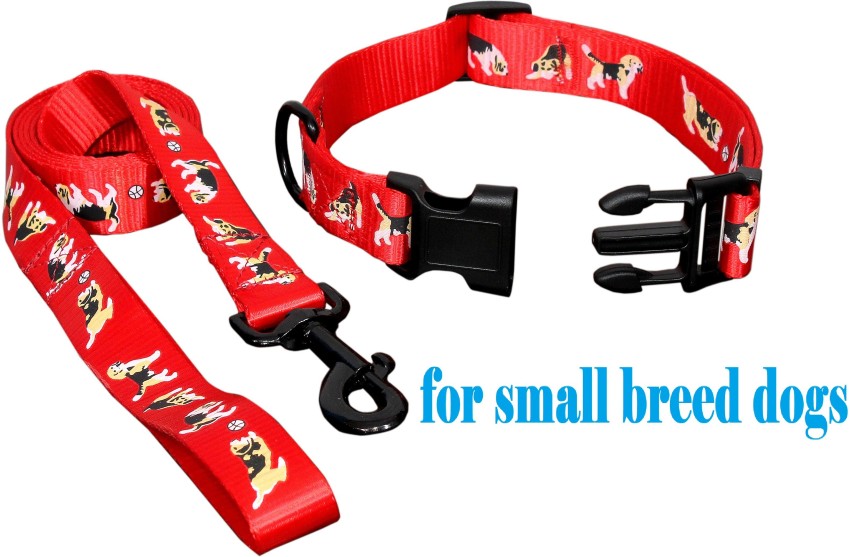 Woofs Nylon Collar Leash Set For Small