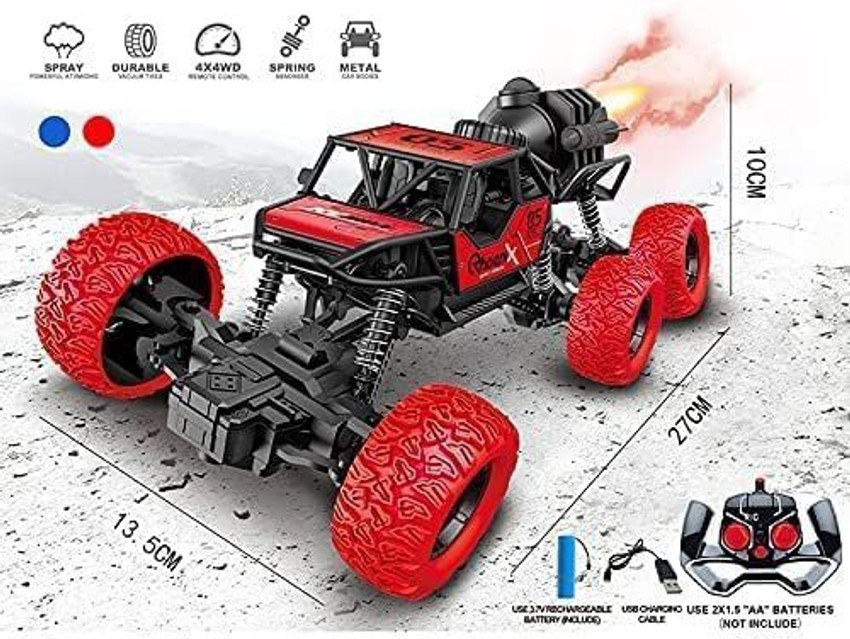 Honeybun 6x6 Wheel Smoking Rock Crawler Monster Truck Big Size 6WD