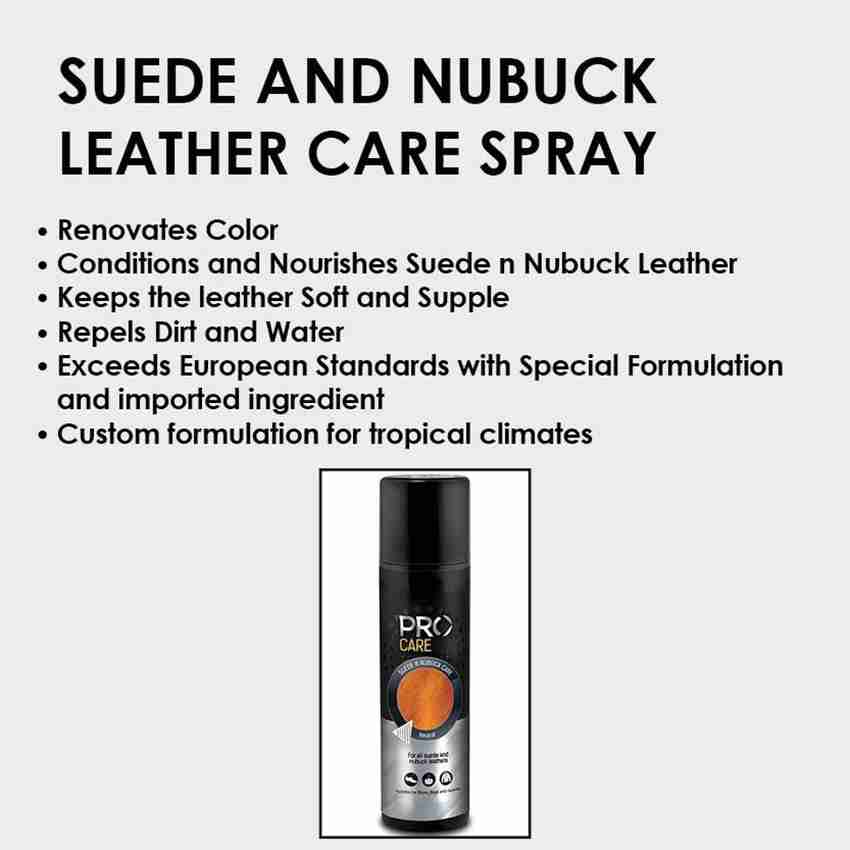 Pro SUEDE N NUBUCK CARE SPRAY NEUTRAL I SPRAY COLOR FOR SUEDE N NUBUCK SHOES AND LEATHER I 250 ML Coloring Agent Price in India Buy Pro SUEDE N NUBUCK CARE