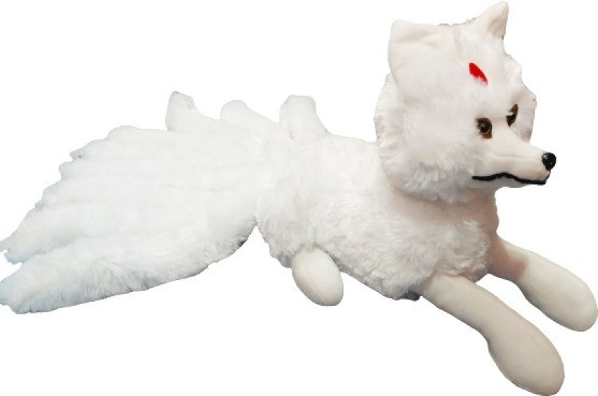 1pc Lifelike Nine Tails Fox Plush Toys Stuffed Animal Nine-Tailed