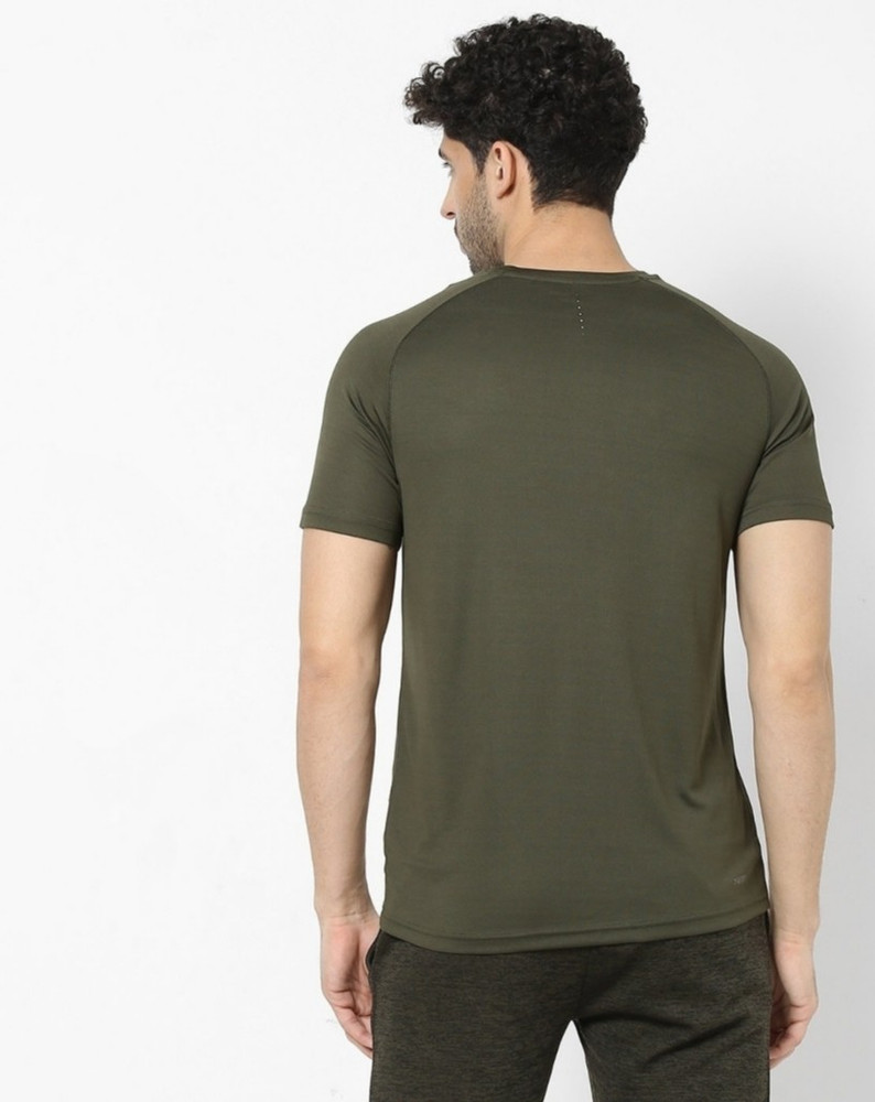PERFORMAX Solid Men Round Neck Black T Shirt Buy PERFORMAX Solid