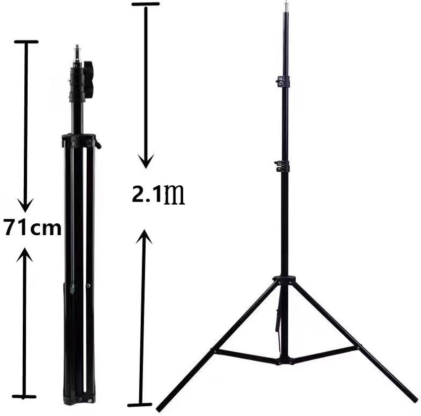 ADZOY 7 Feet 84 Inch Tripod Stand with Mobile Clip Holder for