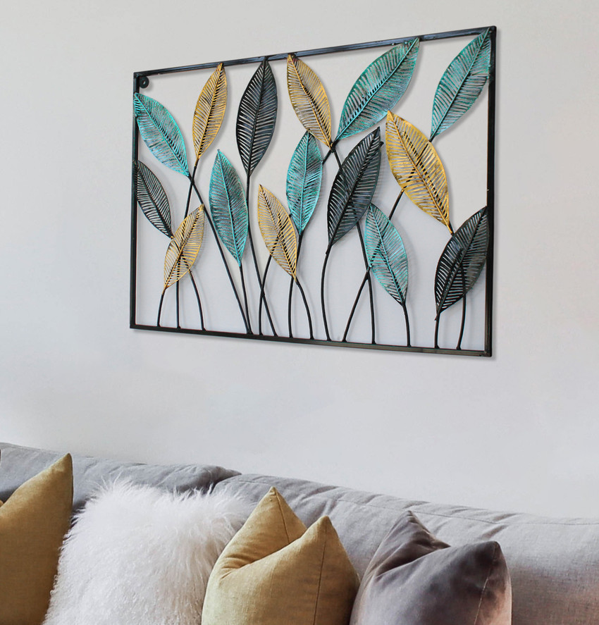 Large metal wall store decor