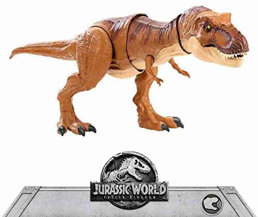 Jurassic World THRASH N THROW TYRANNOSAURUS REX Figure THRASH