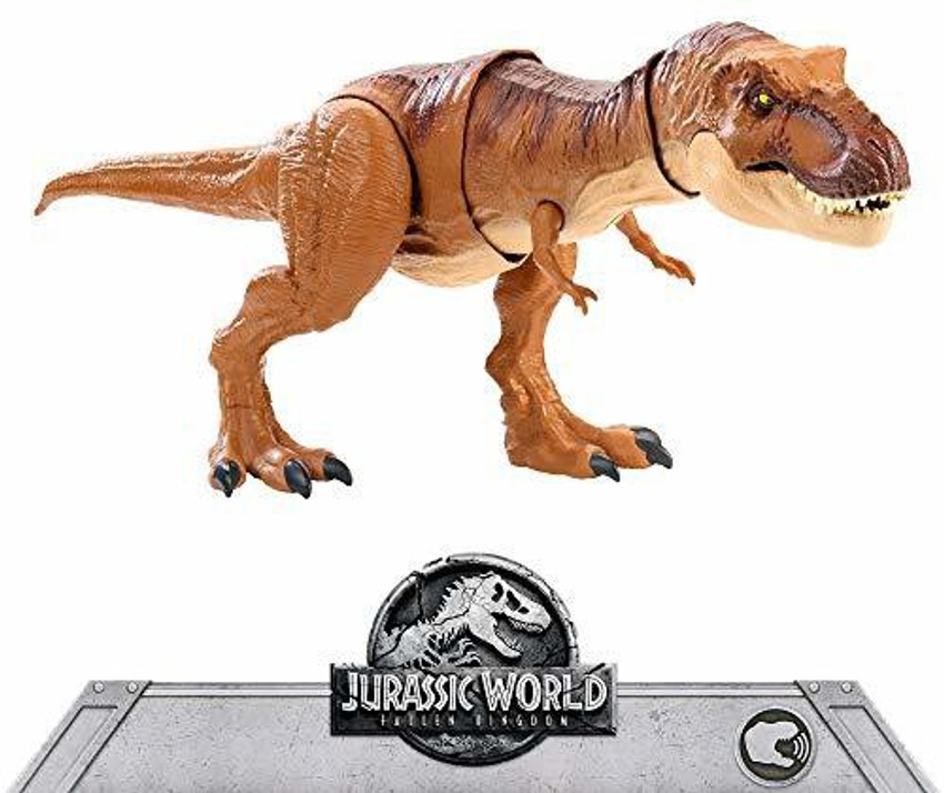Jurassic World THRASH N THROW TYRANNOSAURUS REX Figure THRASH
