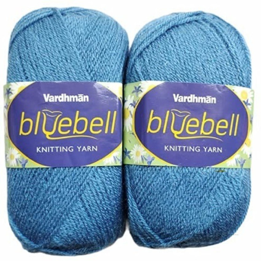 JEFFY Vardhman Bluebell Hand Knitting Wool & Art Craft Yarn