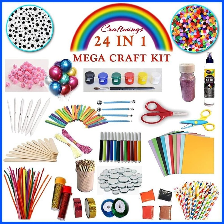 Buy INDIKONB 22 in 1 Art and Craft Kit for Girls and Boys with