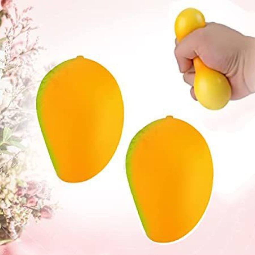 Simulated Squeeze Toys Mango Shape Mini Soft Elastic Fruit Stress Relieving  Toy for Kids : Non-Brand