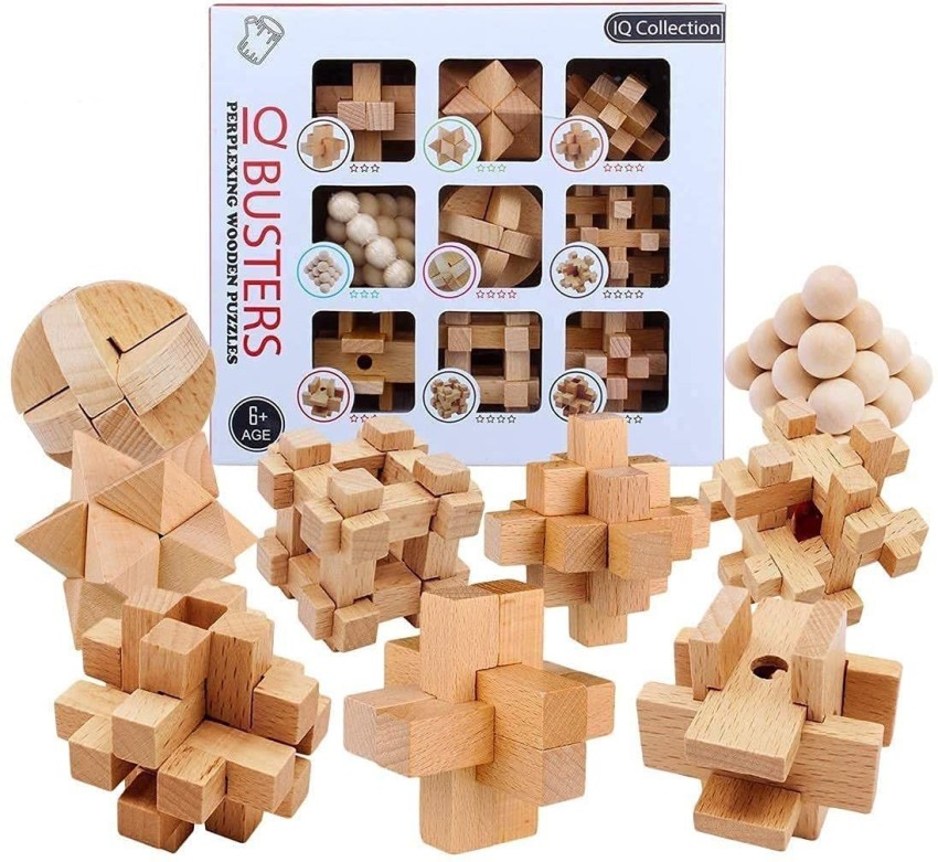 Wooden block best sale brain teaser