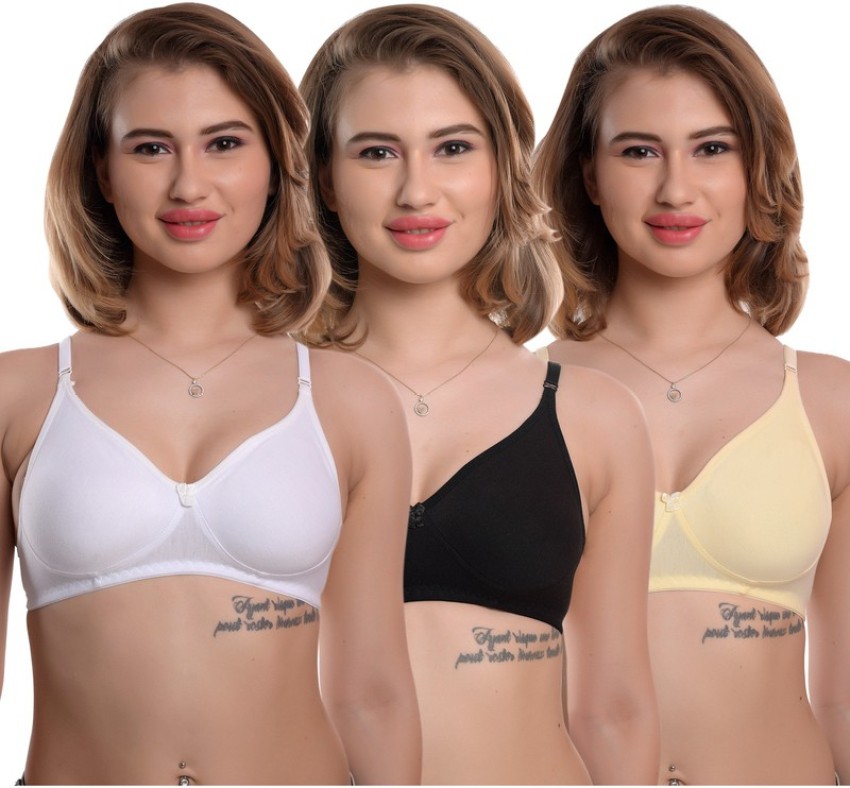 Buy Bodycare Pack of 3 Non Padded Blended Sports Bra - Multi Online at Low  Prices in India 