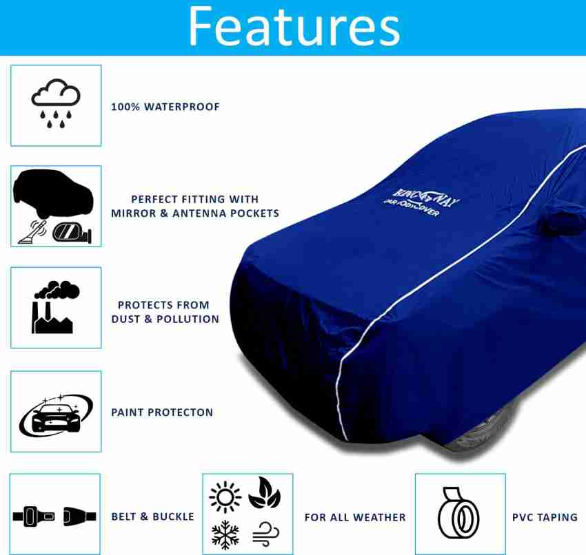 Kingsway Car Cover For Nissan Kicks (With Mirror Pockets) Price in India -  Buy Kingsway Car Cover For Nissan Kicks (With Mirror Pockets) online at